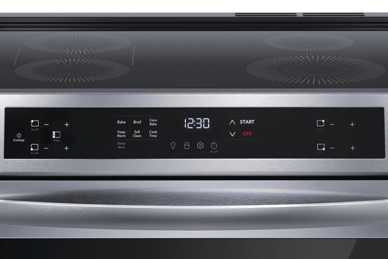 30" Front Control Induction Range with Convection Bake view 10