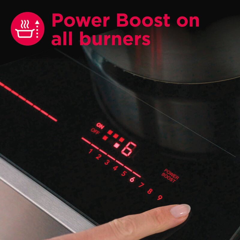 30" Front Control Induction Range with Convection Bake view 13