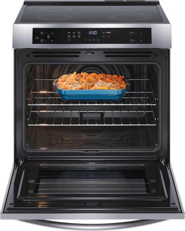 30" Front Control Induction Range with Convection Bake view 5
