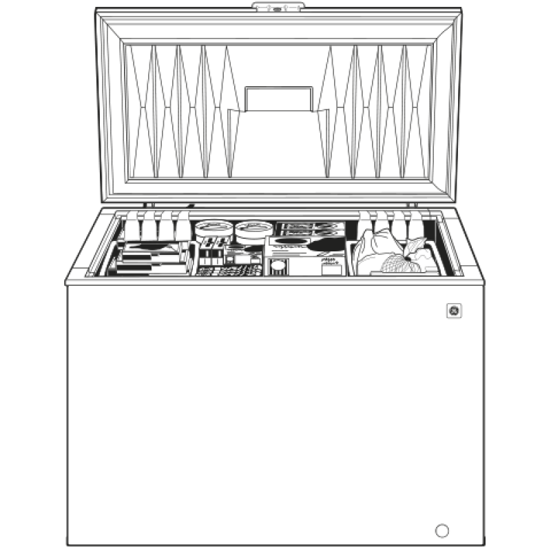 14.8 Cu. Ft. Manual Defrost Chest Freezer FCM15DHWW, product image 5 of 5