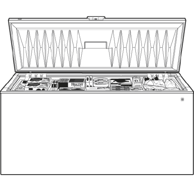 21.7 Cu. Ft. Manual Defrost Chest Freezer FCM22DHWW, product image 5 of 5