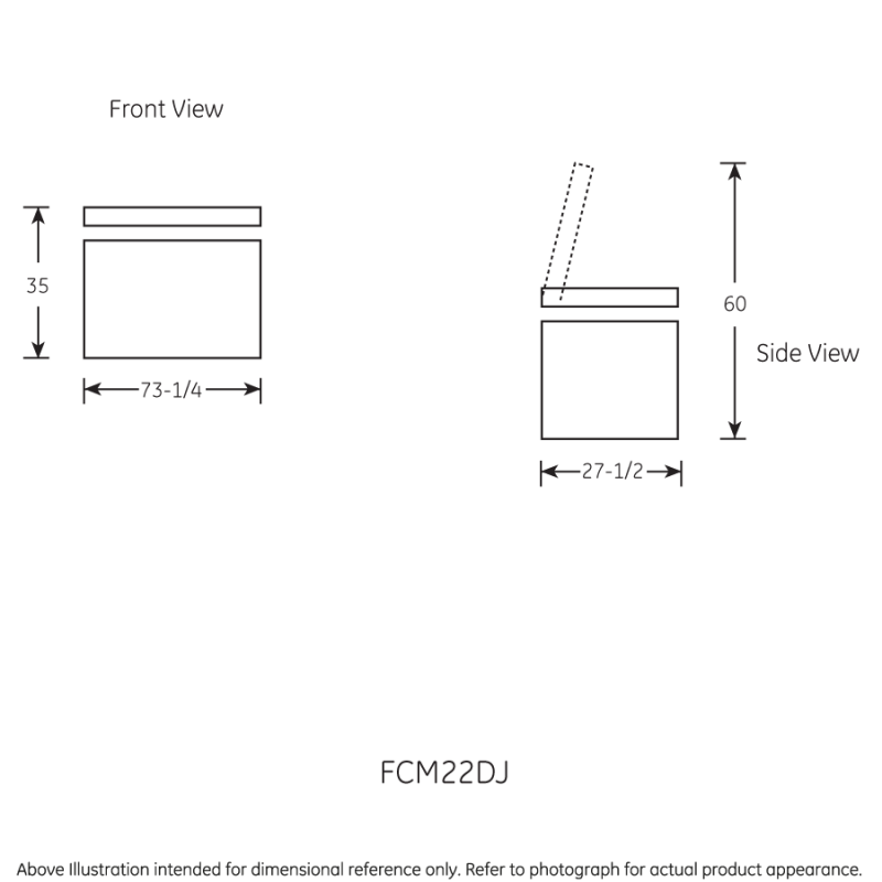 21.6 Cu. Ft. Manual Defrost Chest Freezer FCM22DJWW, product image 7 of 7