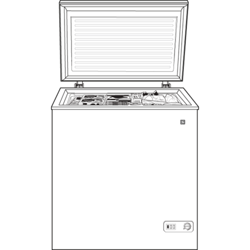 5.0 Cu. Ft. Manual Defrost Chest Freezer FCM5SUWW, product image 4 of 4