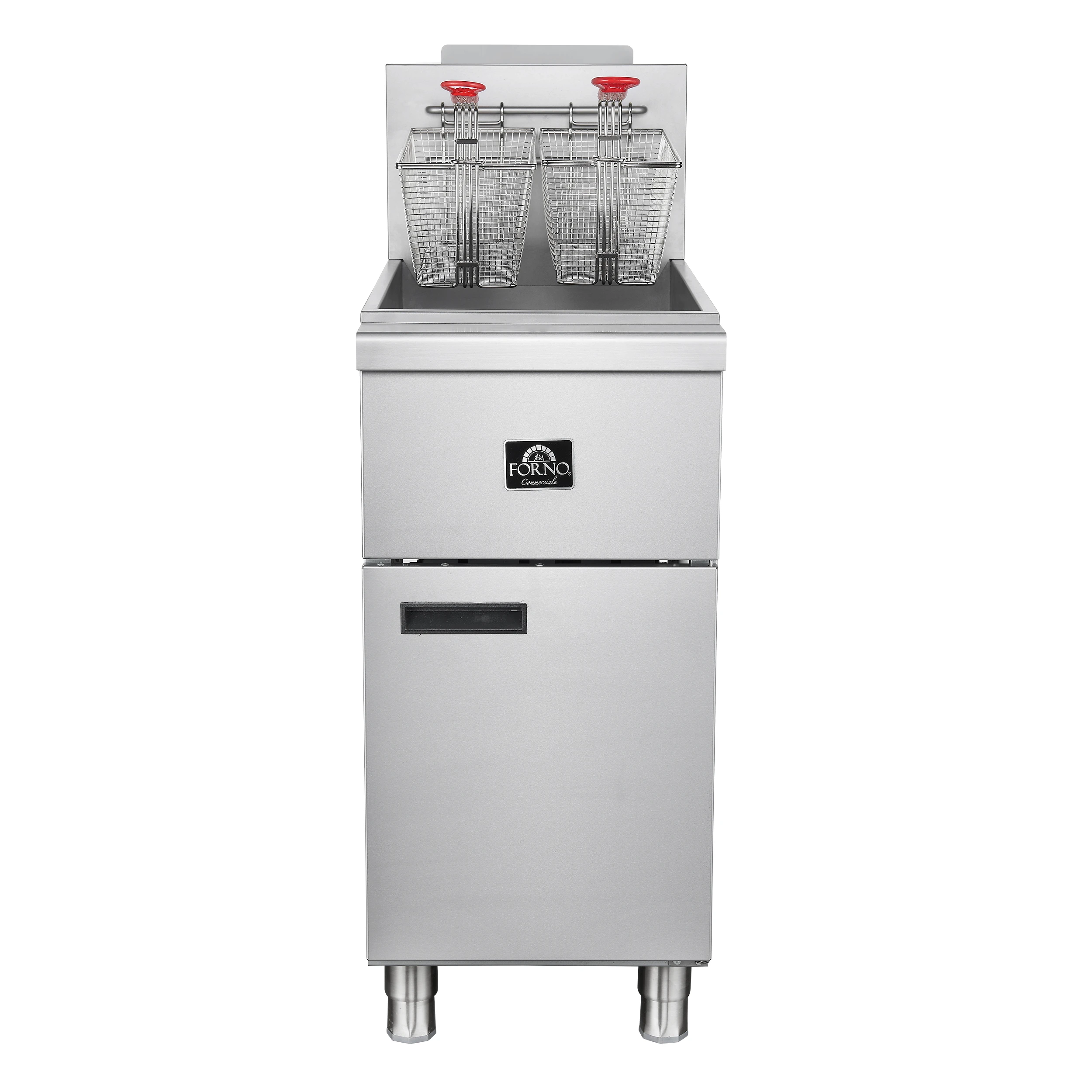 Commerciale Propane Gas Deep Fryer, 3 Burners 90,000 BTU, 40 lbs Oil Capacity FCMGF0016