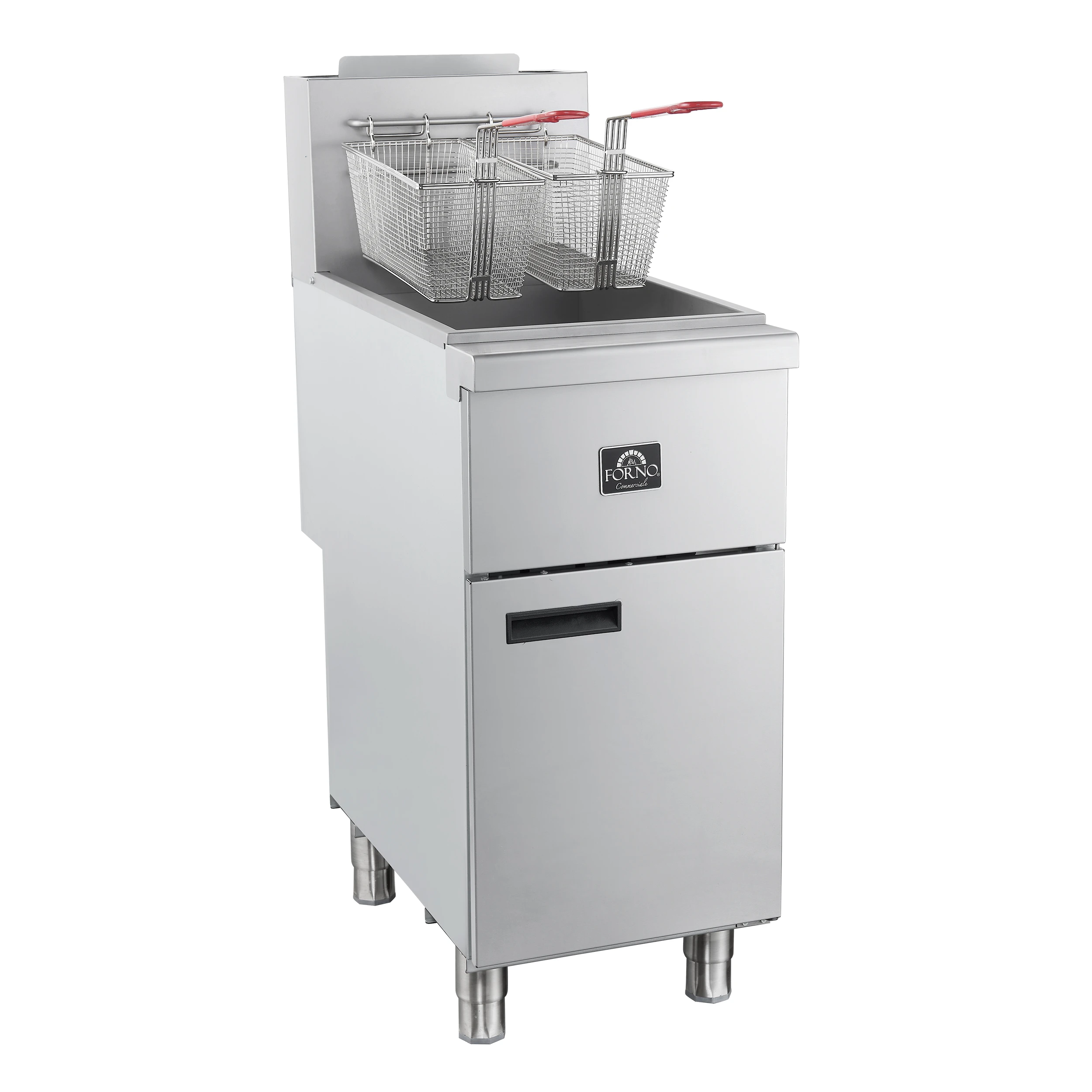 Commerciale Propane Gas Deep Fryer, 3 Burners 90,000 BTU, 40 lbs Oil Capacity FCMGF0016