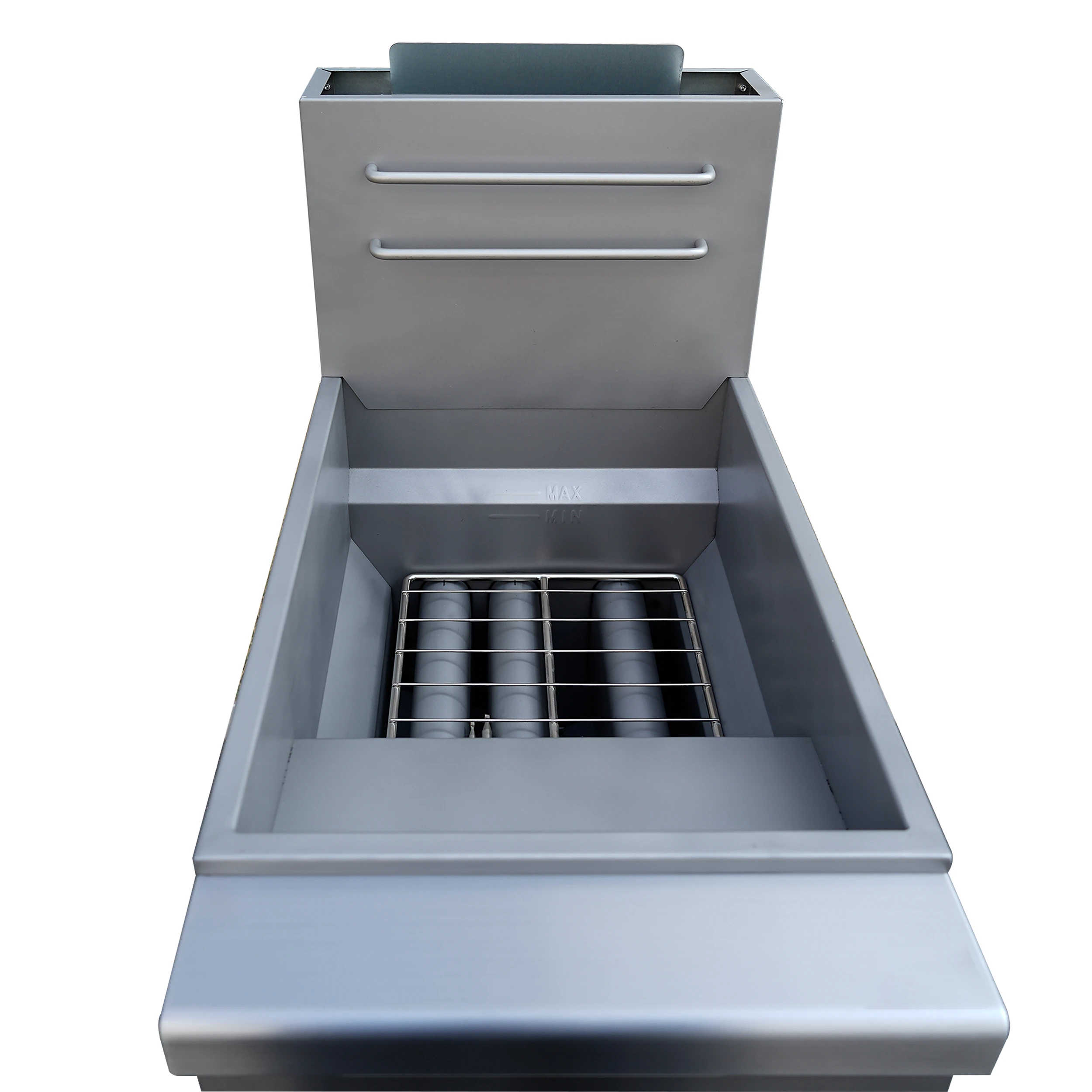 Commerciale Natural Gas Deep Fryer, 4 Burners 120,000 BTU, 50 lbs Oil Capacity FCMGF0023