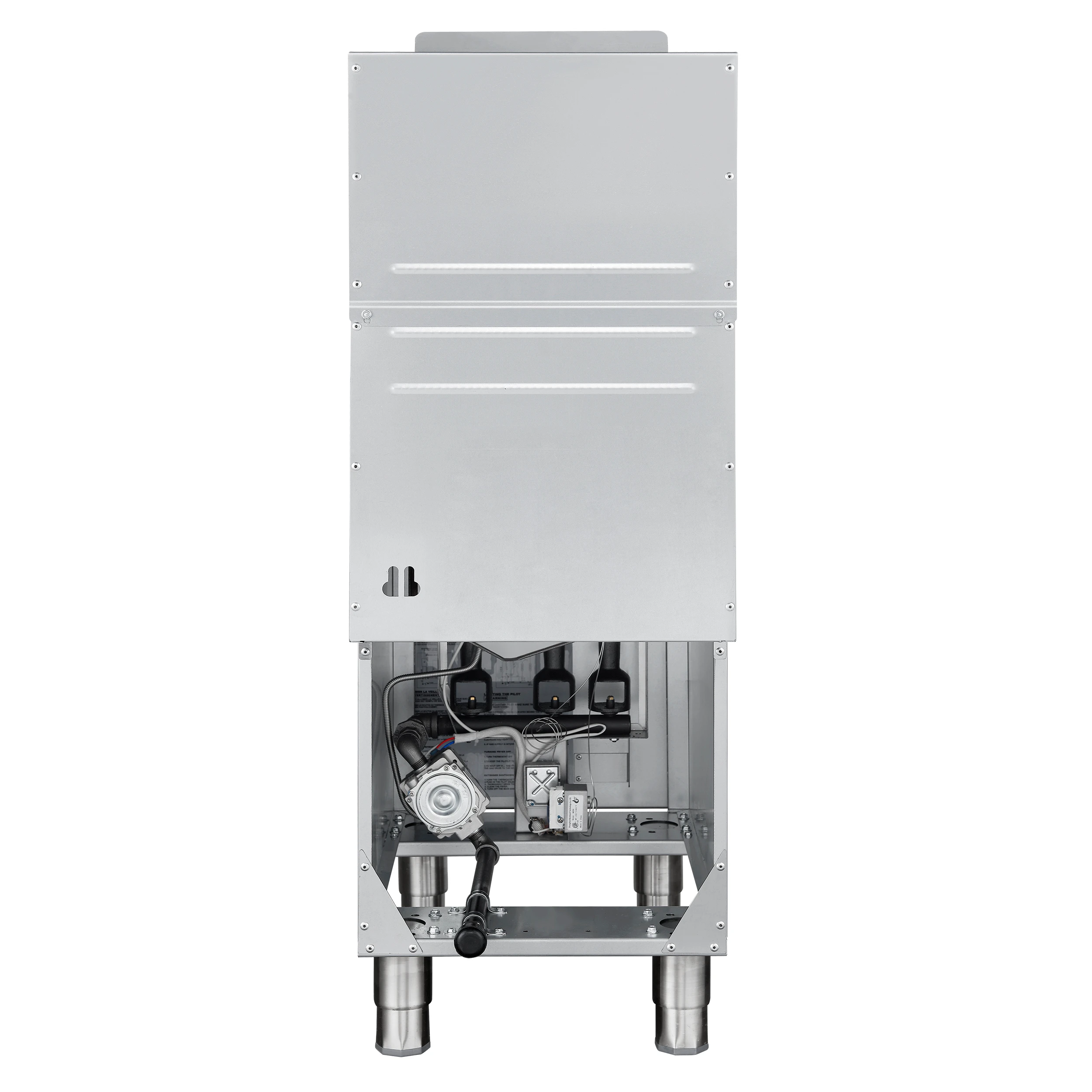 Commerciale Propane Gas Deep Fryer, 4 Burners 120,000 BTU, 50 lbs Oil Capacity, Millivolt Control FCMGF0030