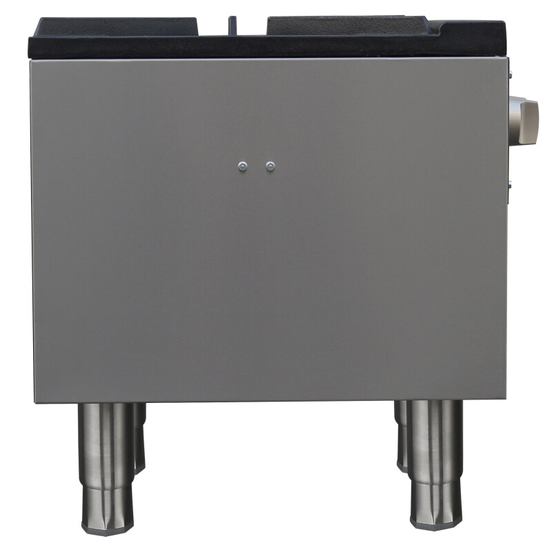 Commerciale gas stock pot range, 1 powerful 3-ring burner, 80,000 BTU, durable stainless steel, heavy-duty cast iron grate FCMSP008918