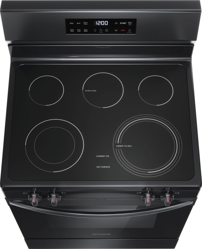 30" Electric Range with Steam Clean view 7