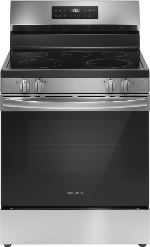 30" Electric Range with Steam Clean view 4
