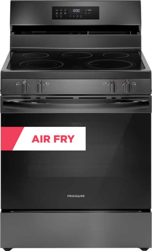 Frigidaire 30" Electric Range with Air Fry Black Stainless Steel FCRE3083AD Picture 1