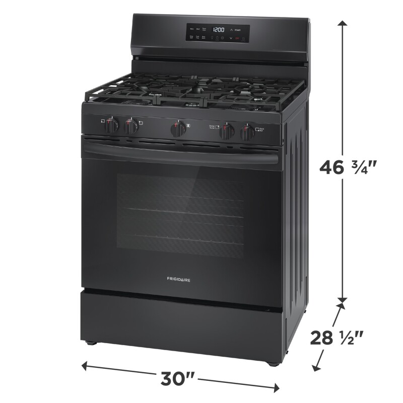 30" Gas Range with Steam Clean view 4
