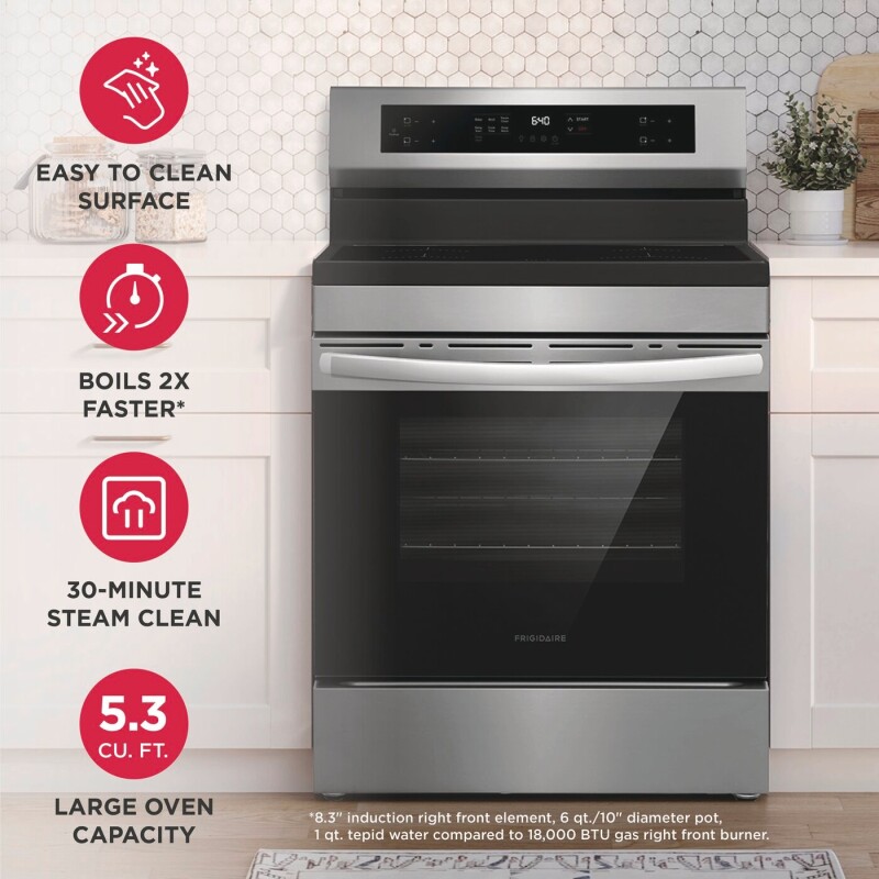 30" Rear Control Induction Range view 5