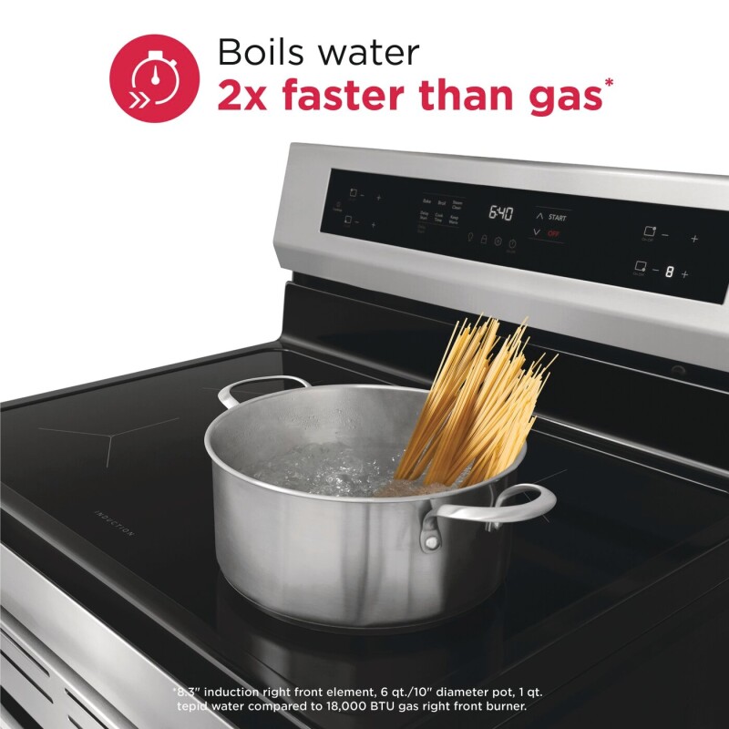 30" Rear Control Induction Range view 6