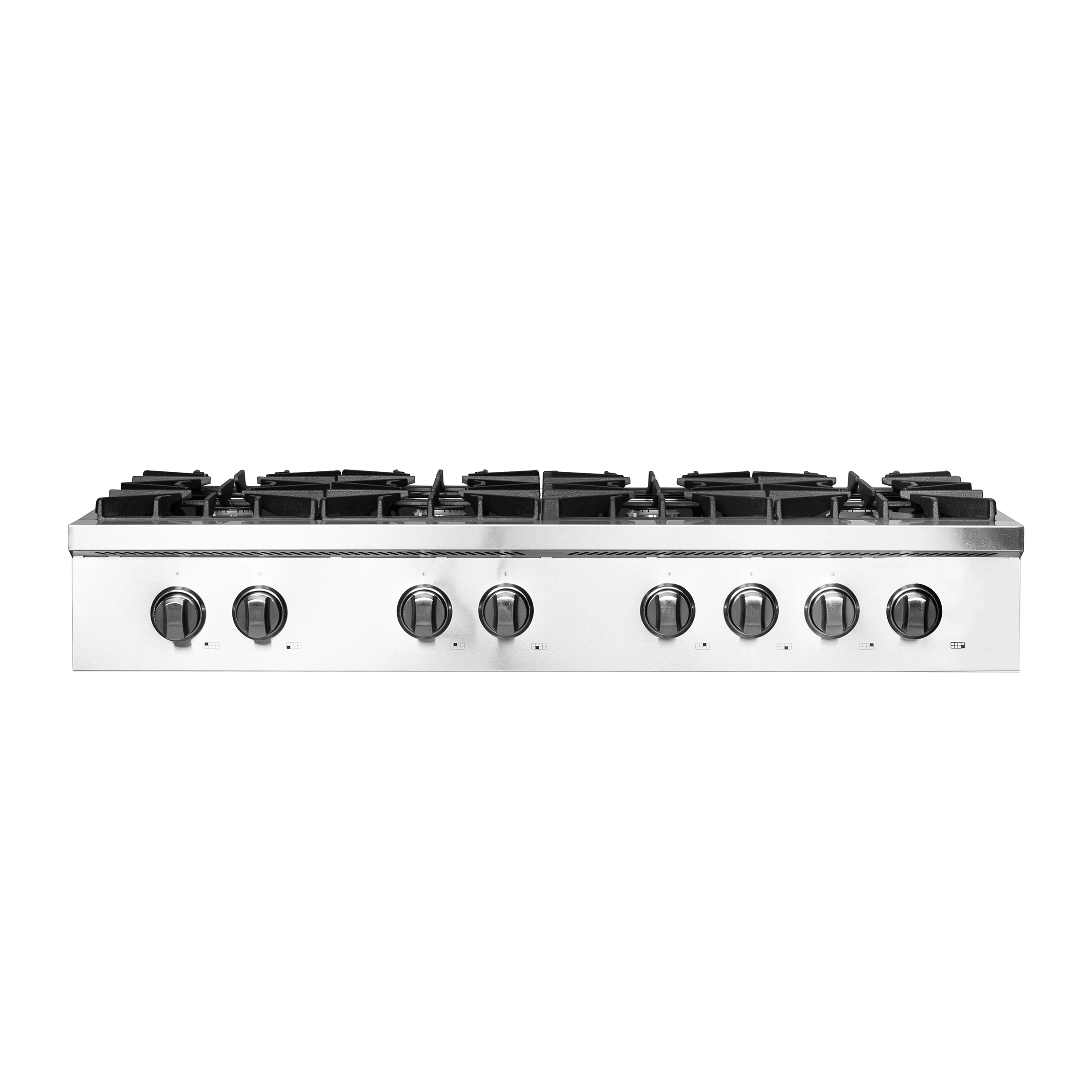 Cossato Alta Qualita 48-Inch Pro-Style Gas Rangetop, , 8 Sealed Burners, 107,000 BTU Total Output, Continuous Cast Iron Grates FCTGS573748