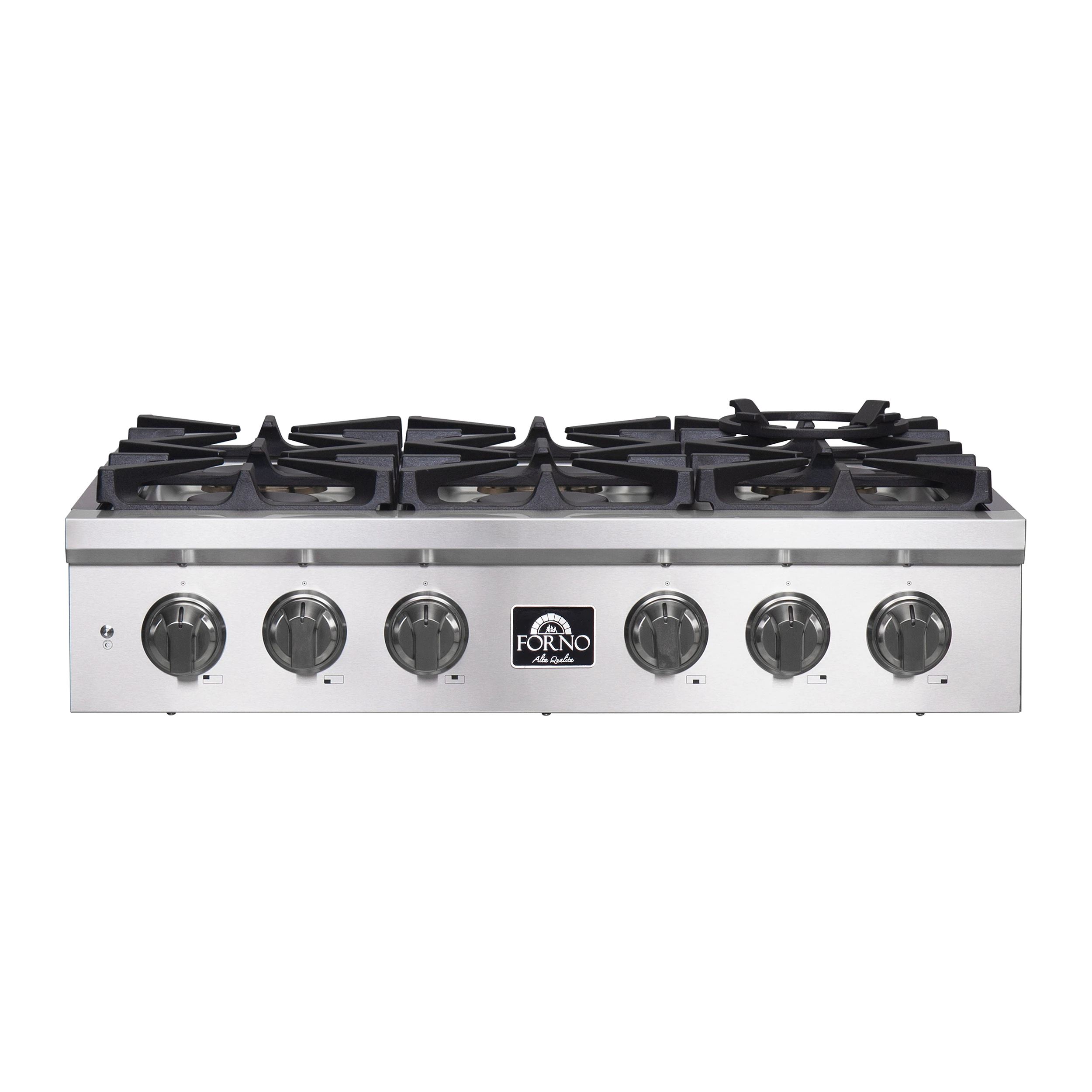 Spezia Alta Qualita 36-Inch Pro-Style Gas Rangetop, , 6 Sealed Burners, Continuous Cast Iron Grates, High Heat Output FCTGS575136