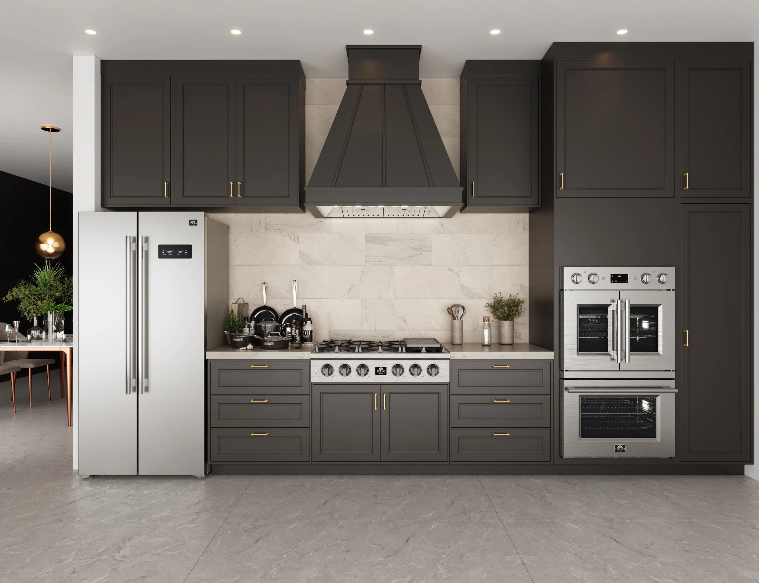 Spezia Alta Qualita 36-Inch Pro-Style Gas Rangetop, , 6 Sealed Burners, Continuous Cast Iron Grates, High Heat Output FCTGS575136