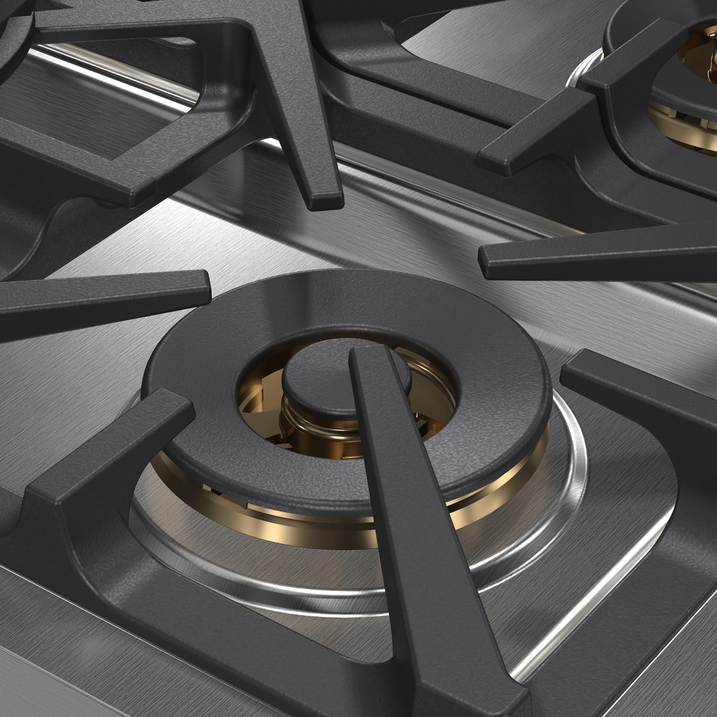 Spezia Alta Qualita 36-Inch Pro-Style Gas Rangetop, , 6 Sealed Burners, Continuous Cast Iron Grates, High Heat Output FCTGS575136