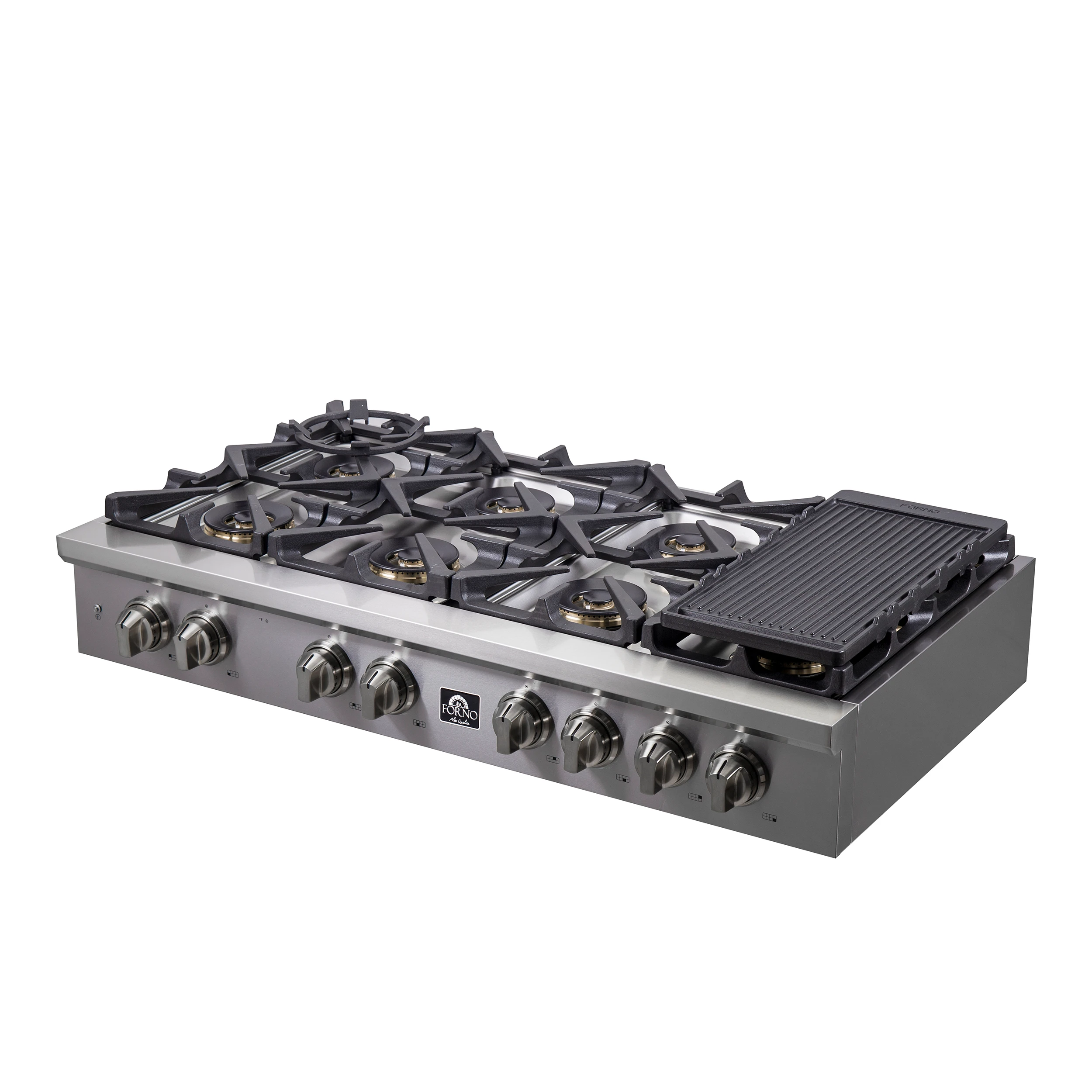 Spezia Alta Qualita 48-Inch Pro-Style Gas Rangetop, , 8 Sealed Burners, Continuous Cast Iron Grates, High Heat Output FCTGS575148