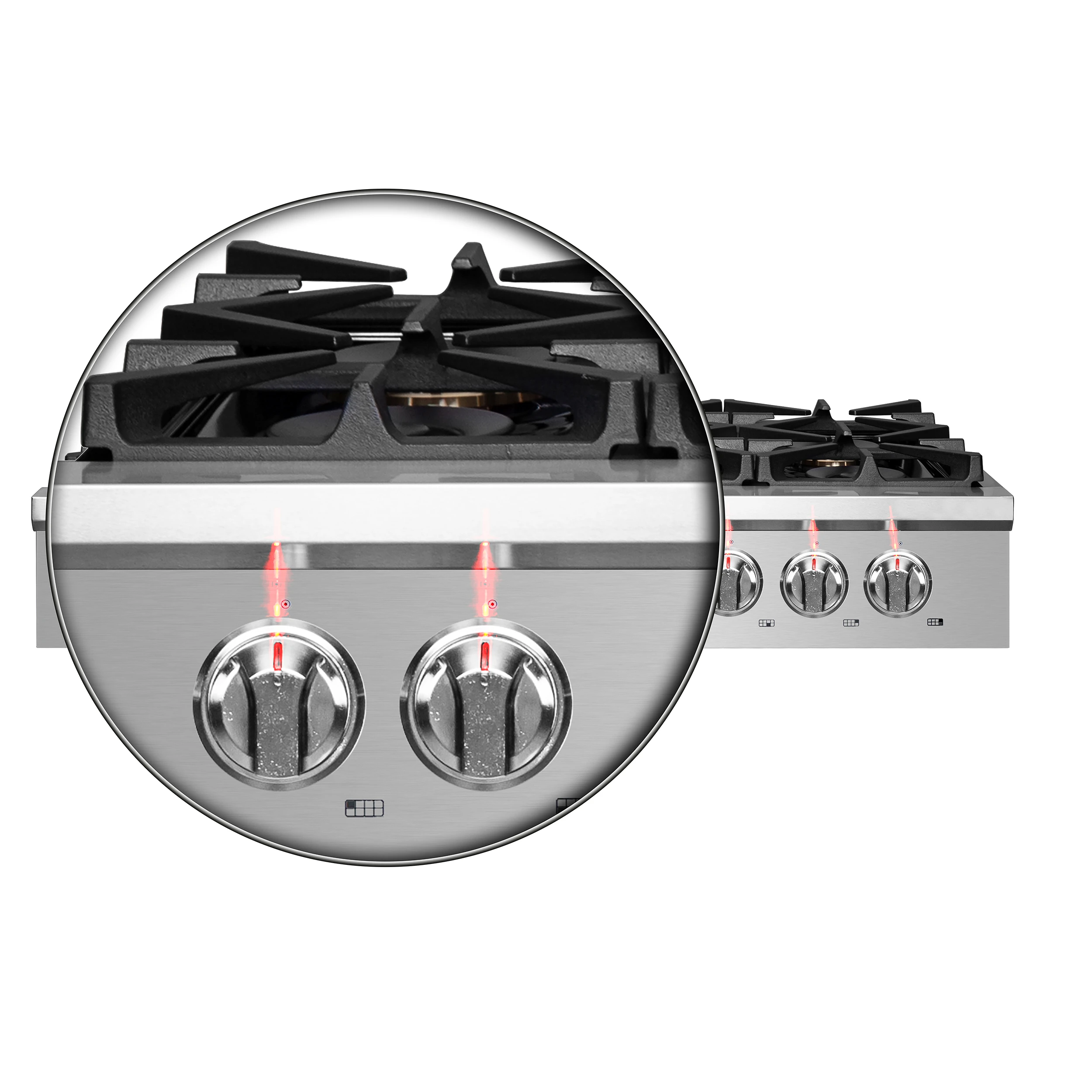 Spezia Alta Qualita 48-Inch Pro-Style Gas Rangetop, , 8 Sealed Burners, Continuous Cast Iron Grates, High Heat Output FCTGS575148