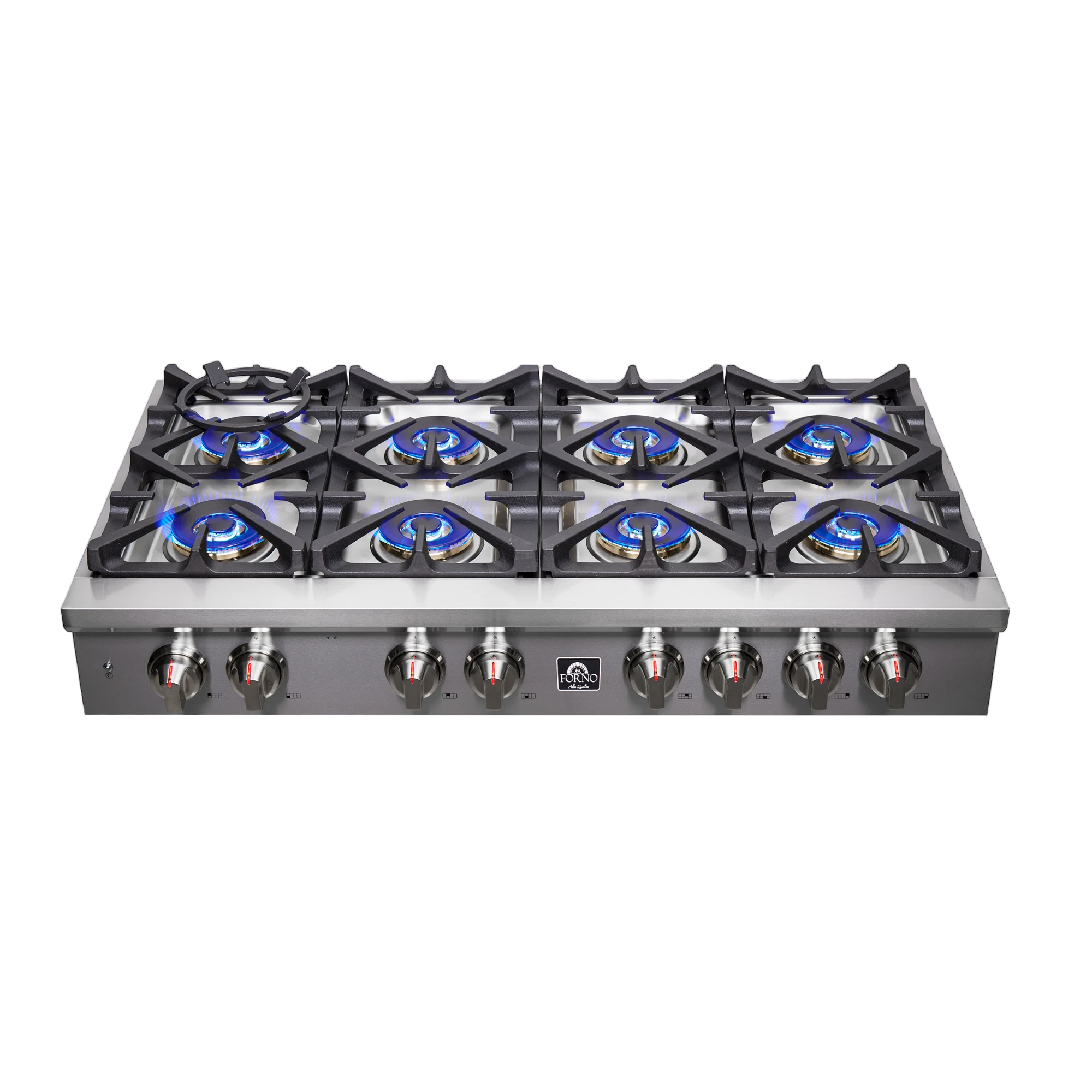 Spezia Alta Qualita 48-Inch Pro-Style Gas Rangetop, , 8 Sealed Burners, Continuous Cast Iron Grates, High Heat Output FCTGS575148