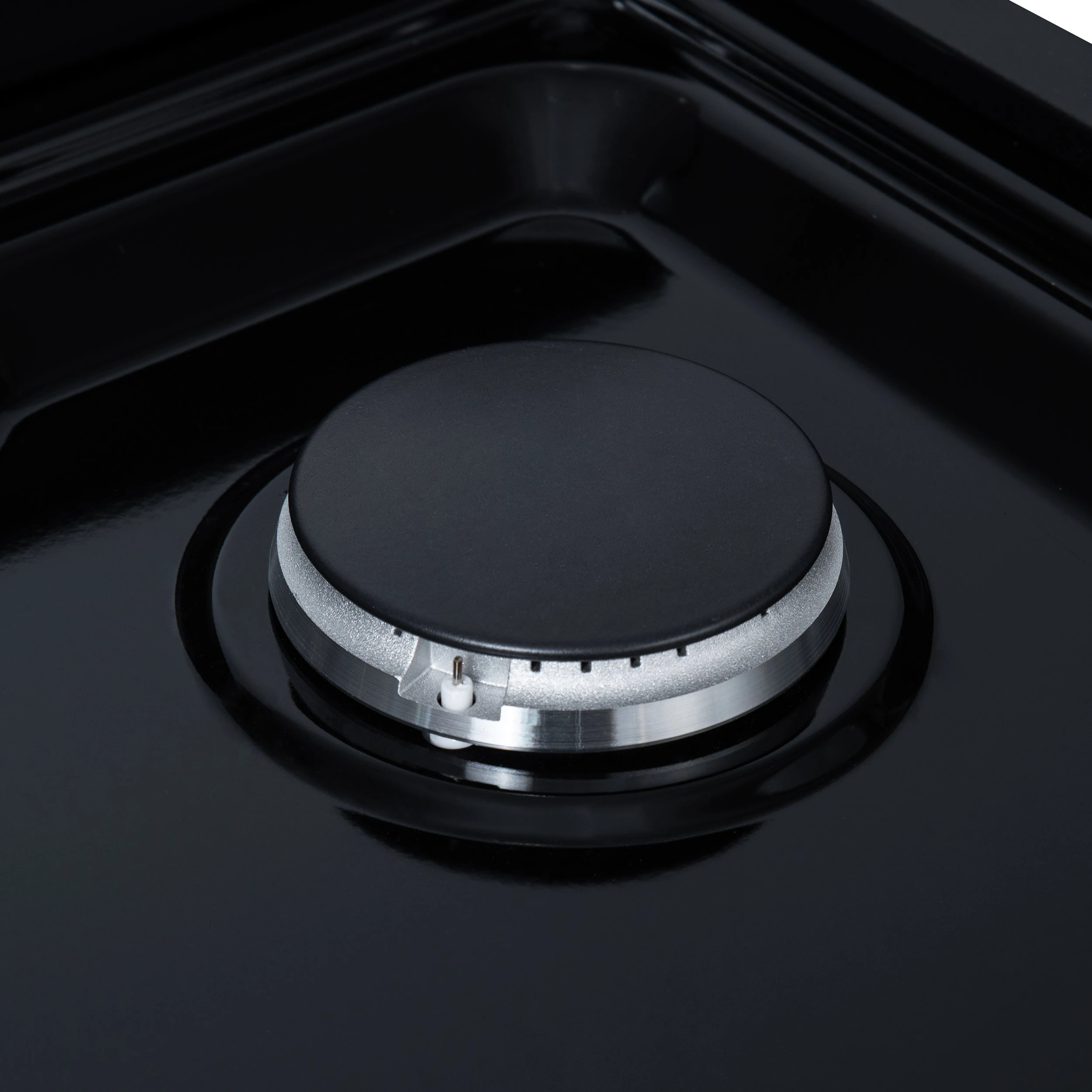 Valente 48" Gas Cooktop in , 8 Sealed burners, 94,000 BUT Output, 2 Antique Brass Dual-Ring Burners, Continuous Cast Iron Grates FCTGS579948CPBLK
