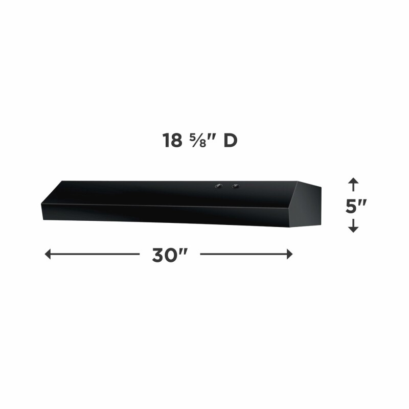 30" Overhead Range Hood view 2