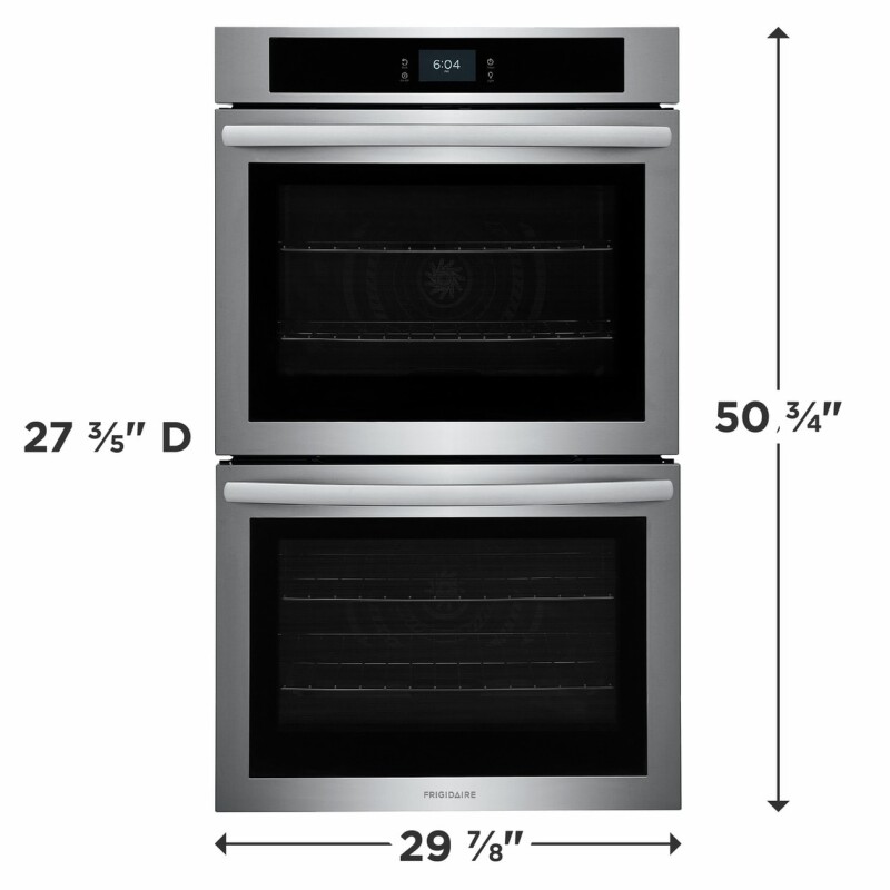 30" Double Electric Wall Oven with Fan Convection view 2