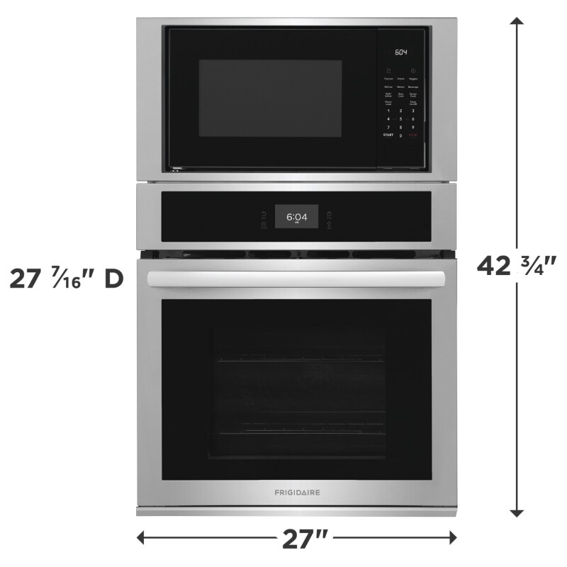 27" Electric Wall Oven and Microwave Combination view 4