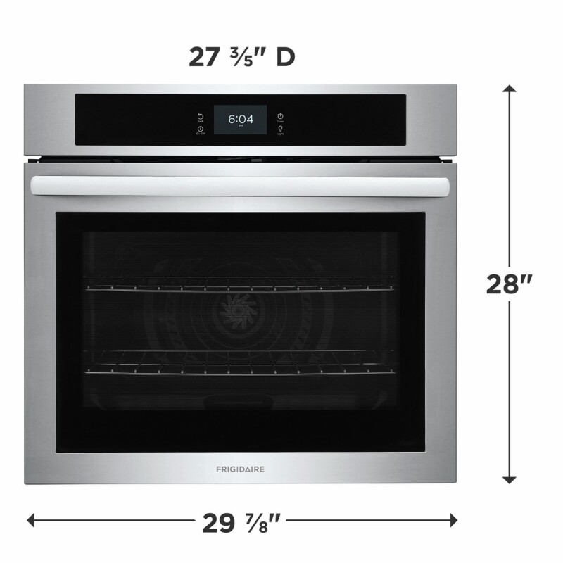 30" Single Electric Wall Oven with Fan Convection view 2