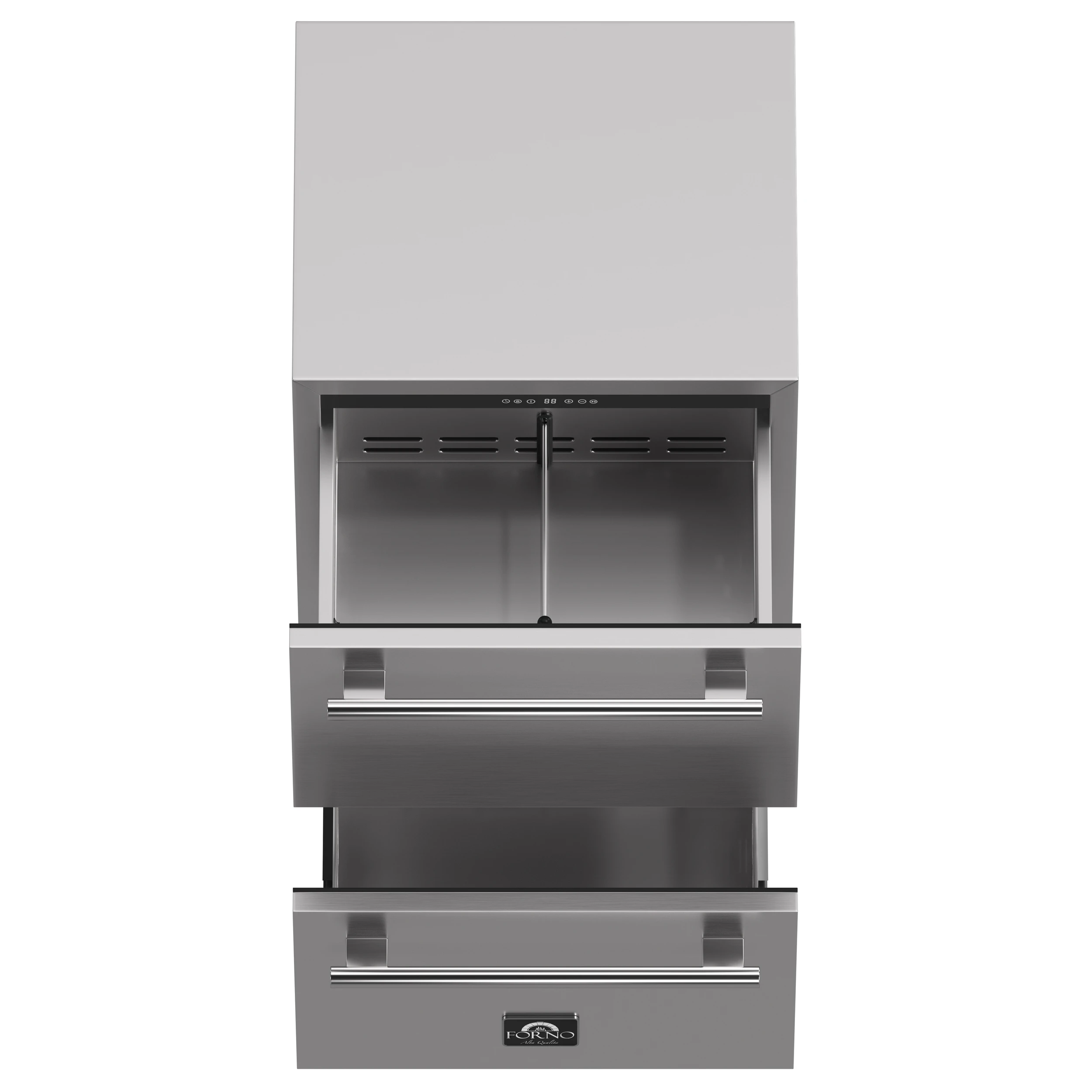 Como 24-Inch Indoor Outdoor Drawer Refrigerator, 4.87 cu.ft, Stainless Steel Interior, Adjustable Shelves, LED Lighting view 3