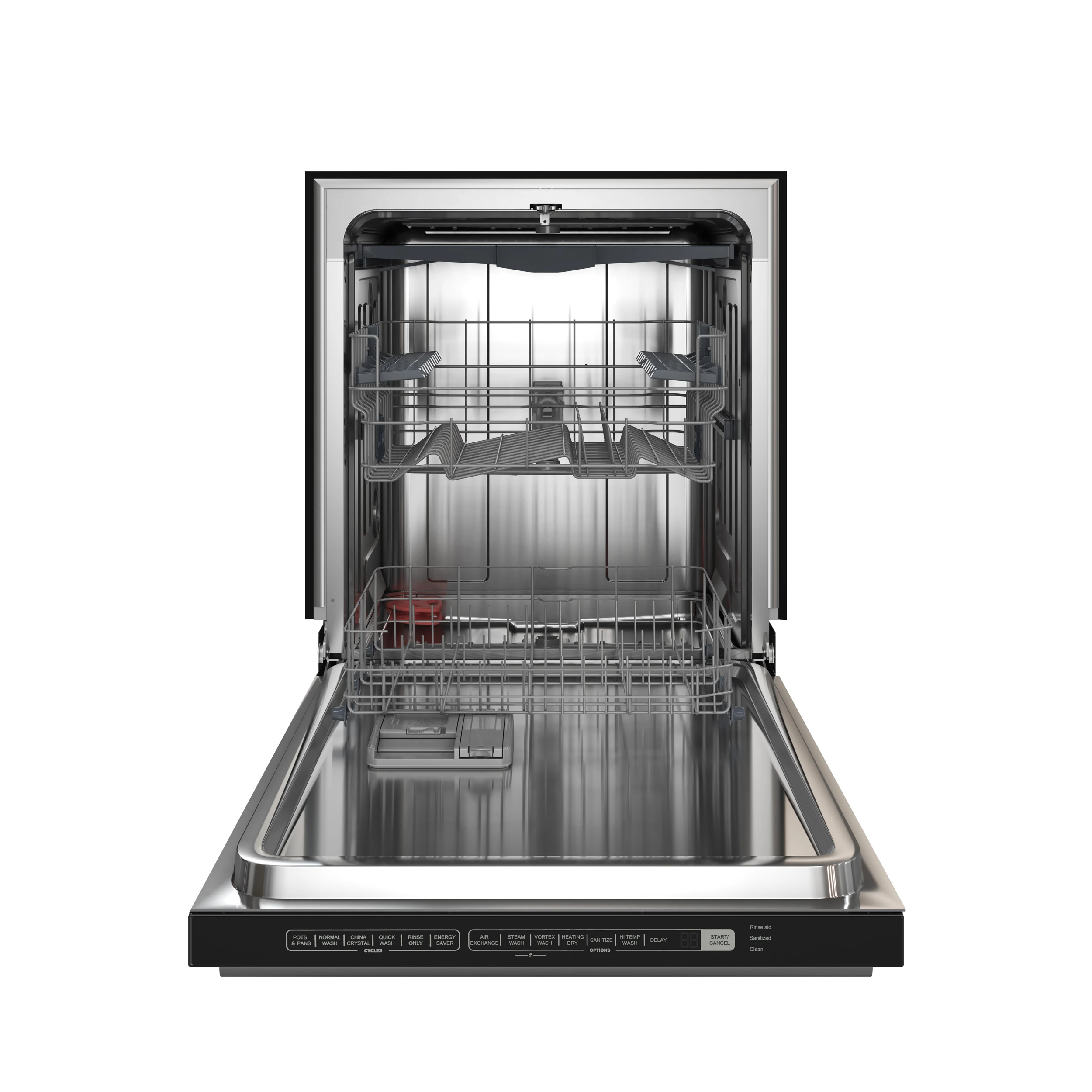 Pozzo 24-Inch Built-In Tall Tub Top Control Dishwasher, , 49 dBA, Soil-Sensing Capable, ENERGY STAR FDWBI806724BLK