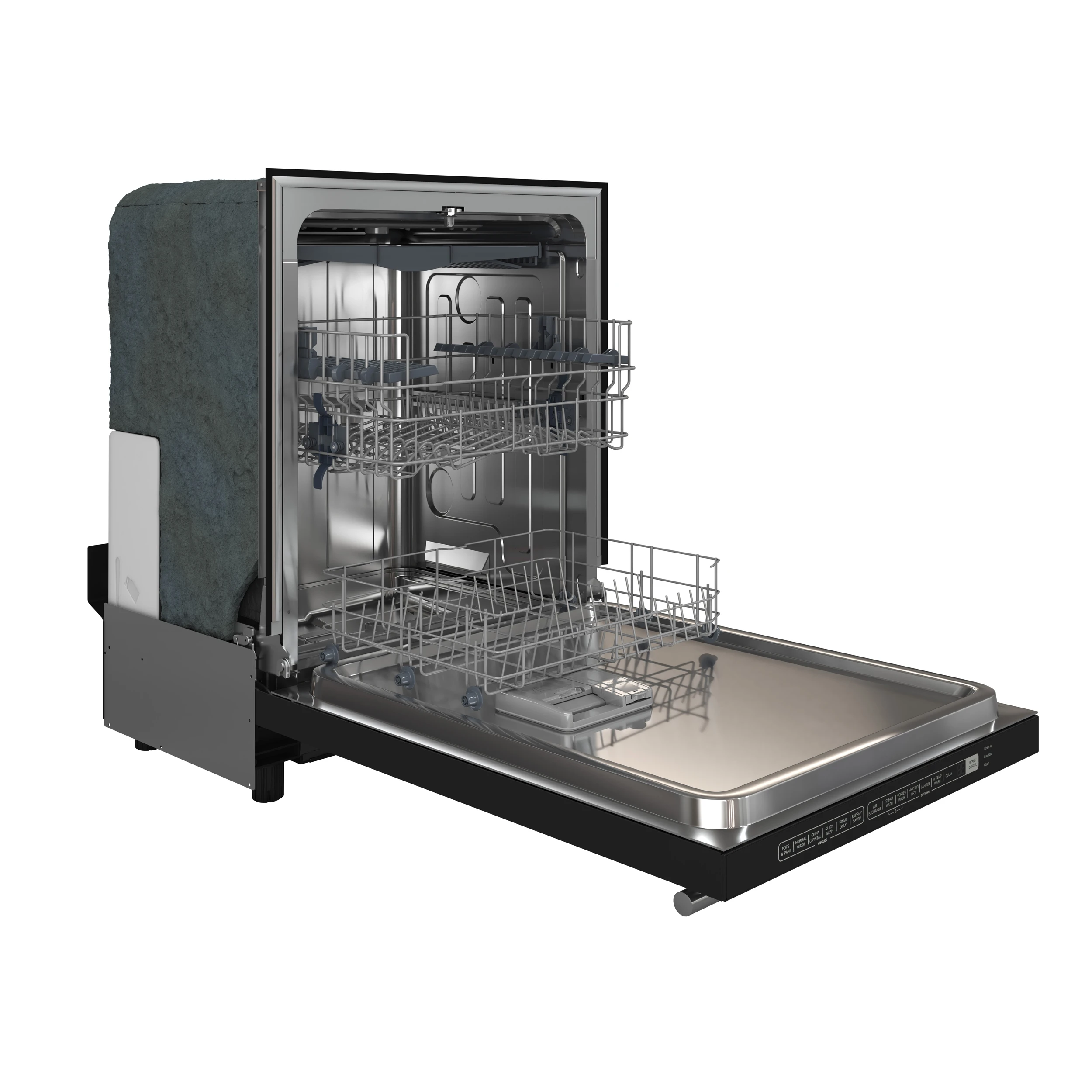 Pozzo 24-Inch Built-In Tall Tub Top Control Dishwasher, , 49 dBA, Soil-Sensing Capable, ENERGY STAR FDWBI806724BLK