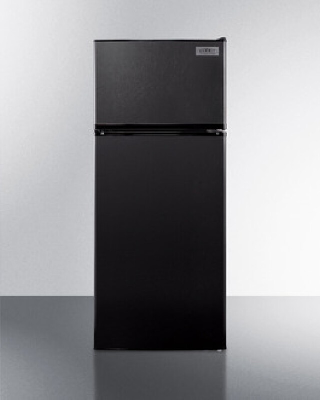Summit 24" Wide Top Mount Refrigerator-Freezer Black FF1119B Picture 1