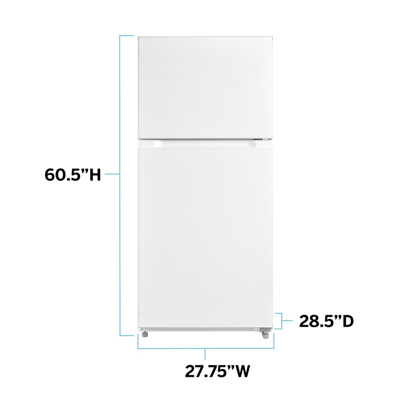 Avanti Frost Free Top Freezer Refrigerator view 4