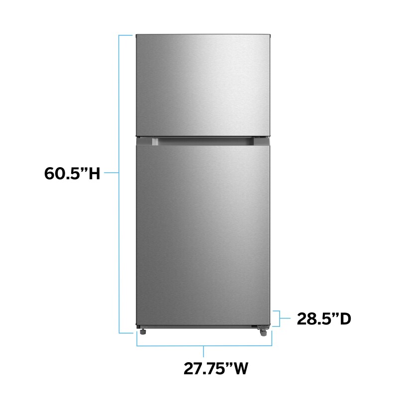 Avanti Frost Free Top Freezer Refrigerator view 5