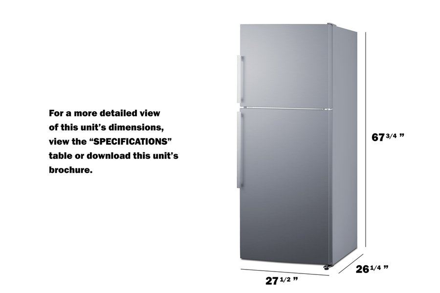 28" Wide Top Mount Refrigerator-Freezer With Icemaker view 11