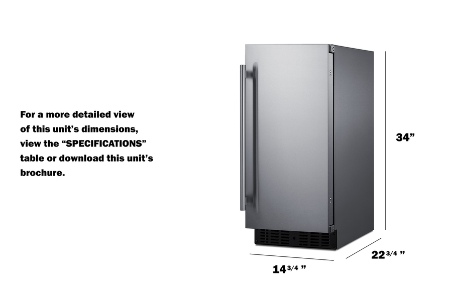 15" Wide Built-In All-Refrigerator view 7