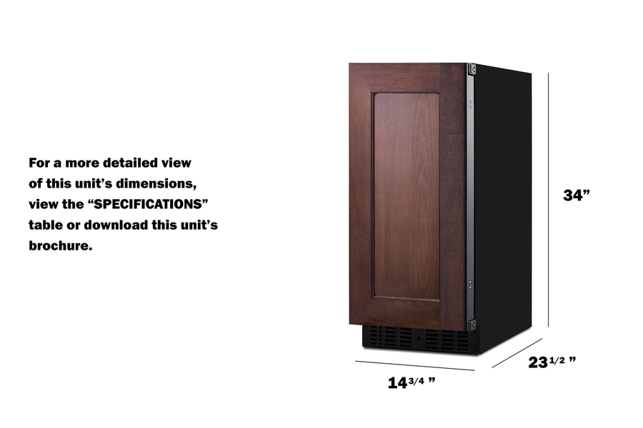 15" Wide Built-In All-Refrigerator (Panel Not Included) FF1532BIF