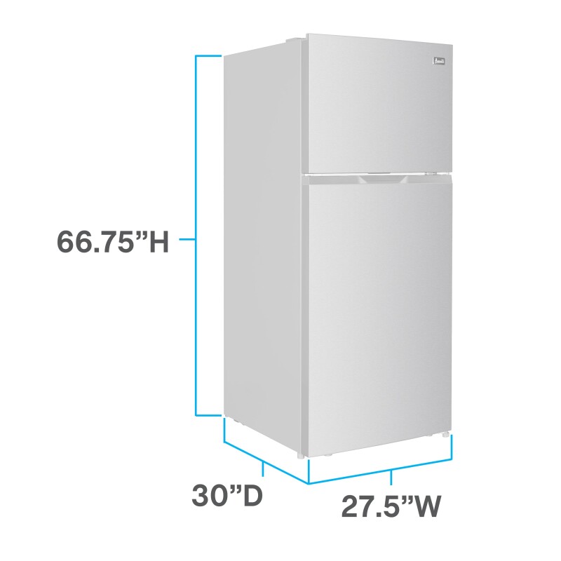 Frost-Free Apartment Size Refrigerator, 17.6 cu ft FF18B3S, product image 2 of 14