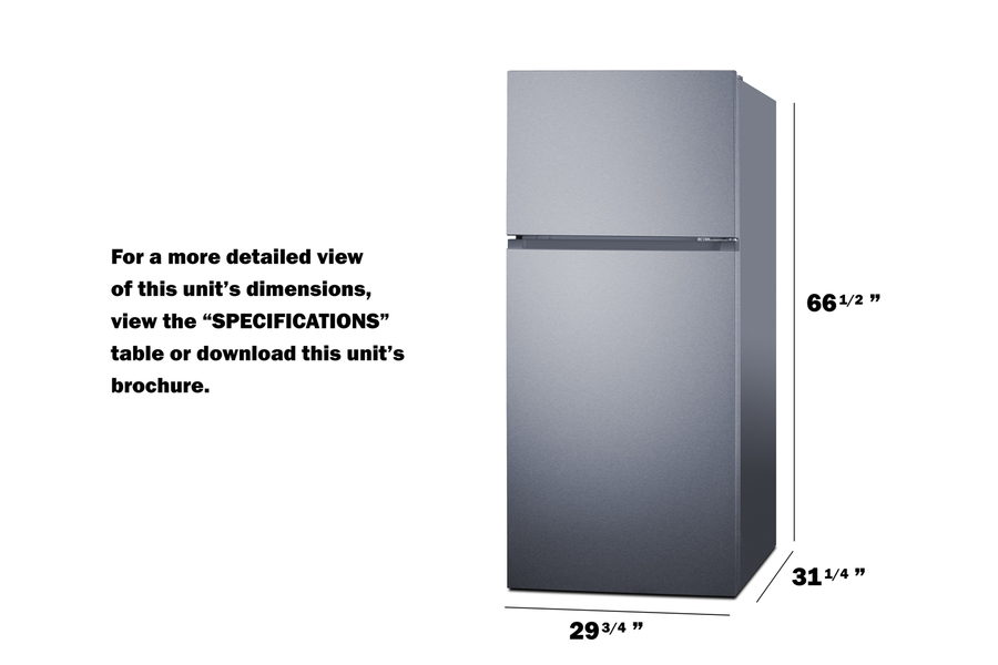 30" Wide Top Mount Refrigerator-Freezer With Icemaker FF18SSIM