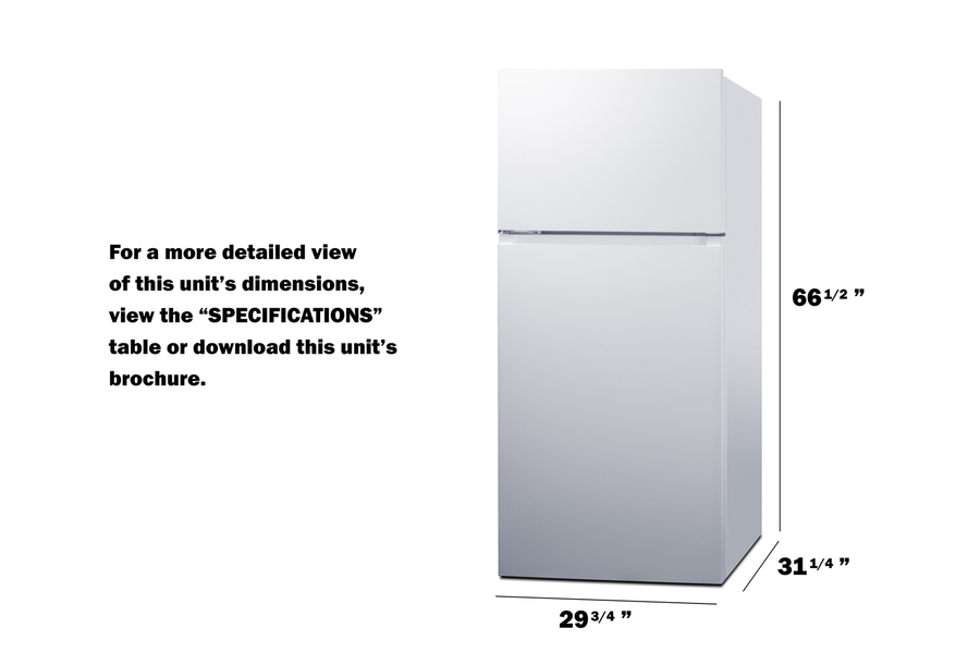 30" Wide Top Mount Refrigerator-Freezer FF18WLHD
