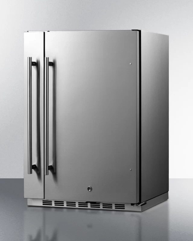Shallow Depth 24" Wide Built-In All-Refrigerator With Slide-Out Storage Compartment FF19524