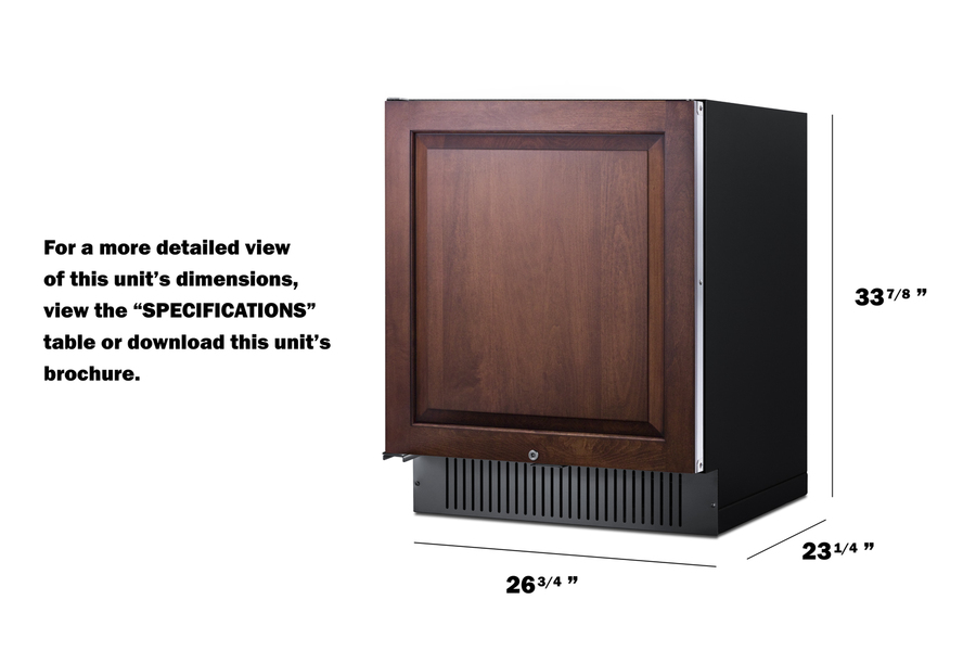 27" Wide Built-In All-Refrigerator FF27BSSIFLHD