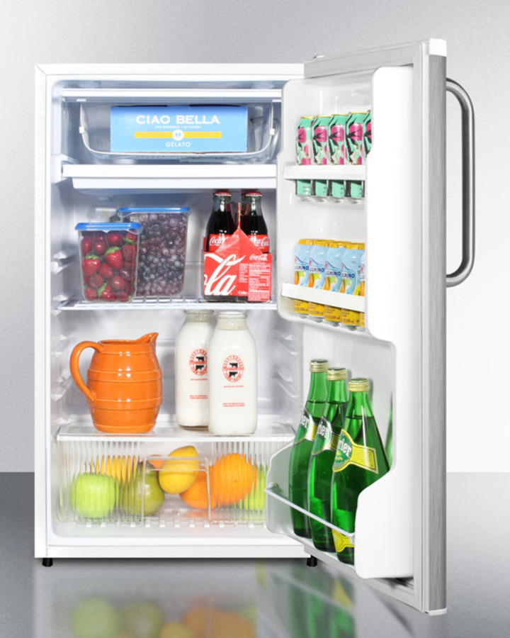 19" Wide Refrigerator-Freezer, ADA Compliant FF412ESSSTBADA