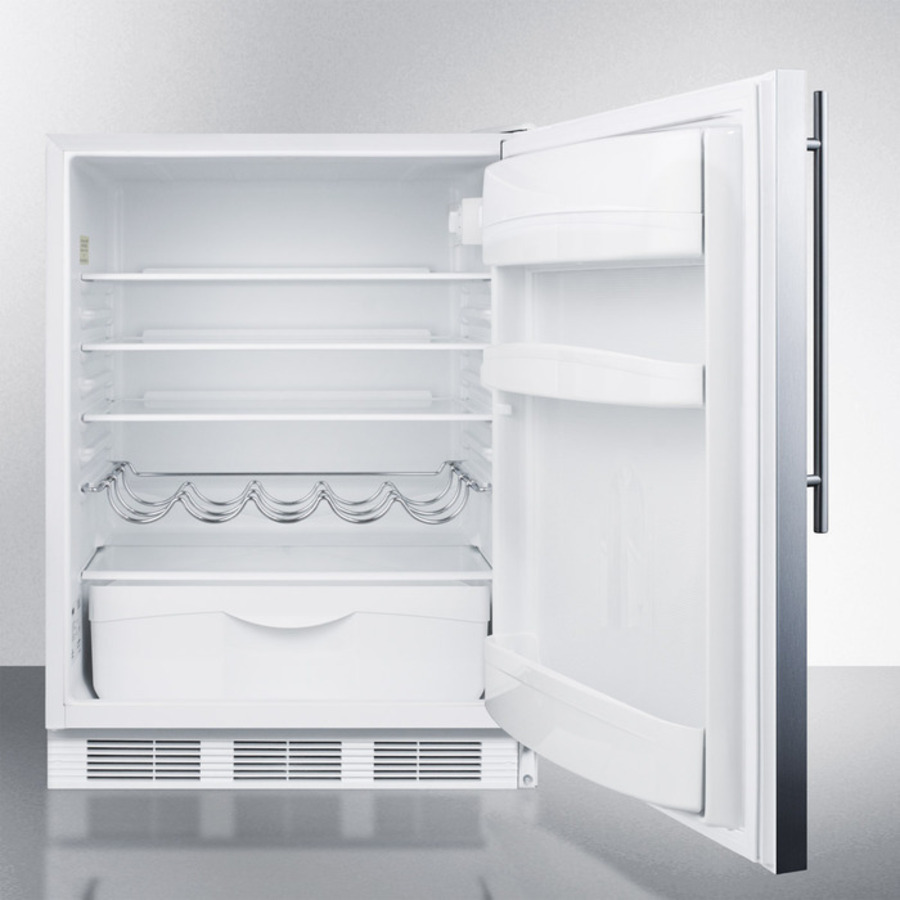 24" Wide All-Refrigerator, ADA Compliant FF61WSSHVADA