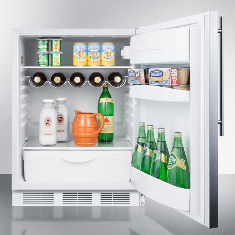 24" Wide All-Refrigerator, ADA Compliant FF61WSSHVADA