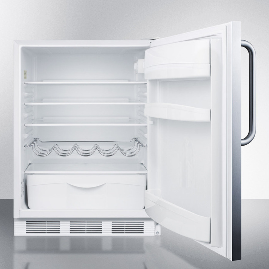 24" Wide All-Refrigerator, ADA Compliant FF61WSSTBADA