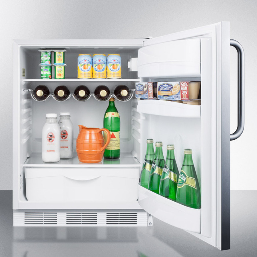 24" Wide All-Refrigerator, ADA Compliant FF61WSSTBADA