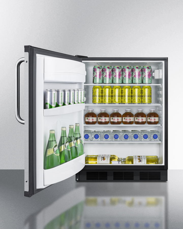 24" Wide All-Refrigerator, ADA Height FF6BK7BZADALHD